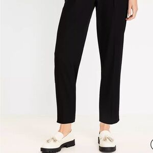 Loft Pleated front tapered Navy Pants